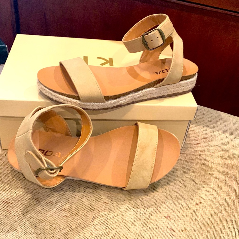 Soda brand , size 5.5,  never worn super cute tan sandals